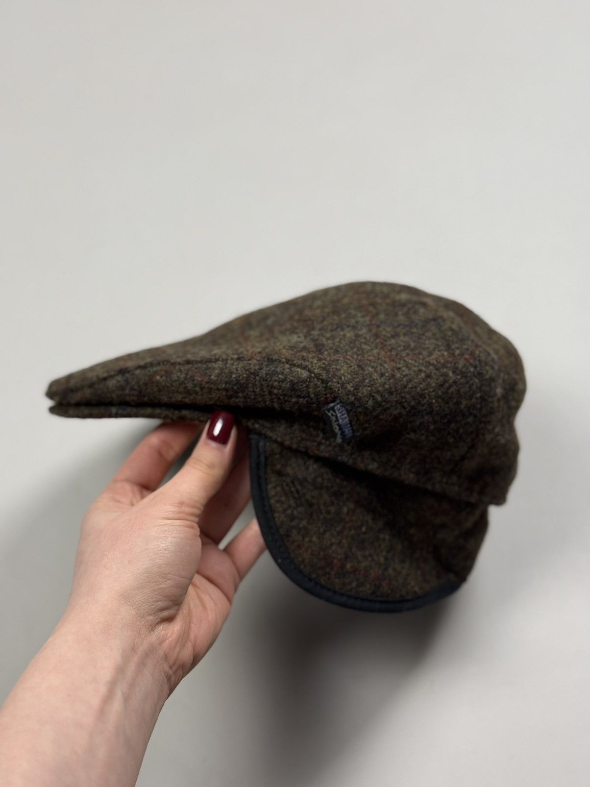 Harris Tweed Harris Tweed Wool Earflaps Flat Cap Hat Size ONE SIZE - 3 Thumbnail