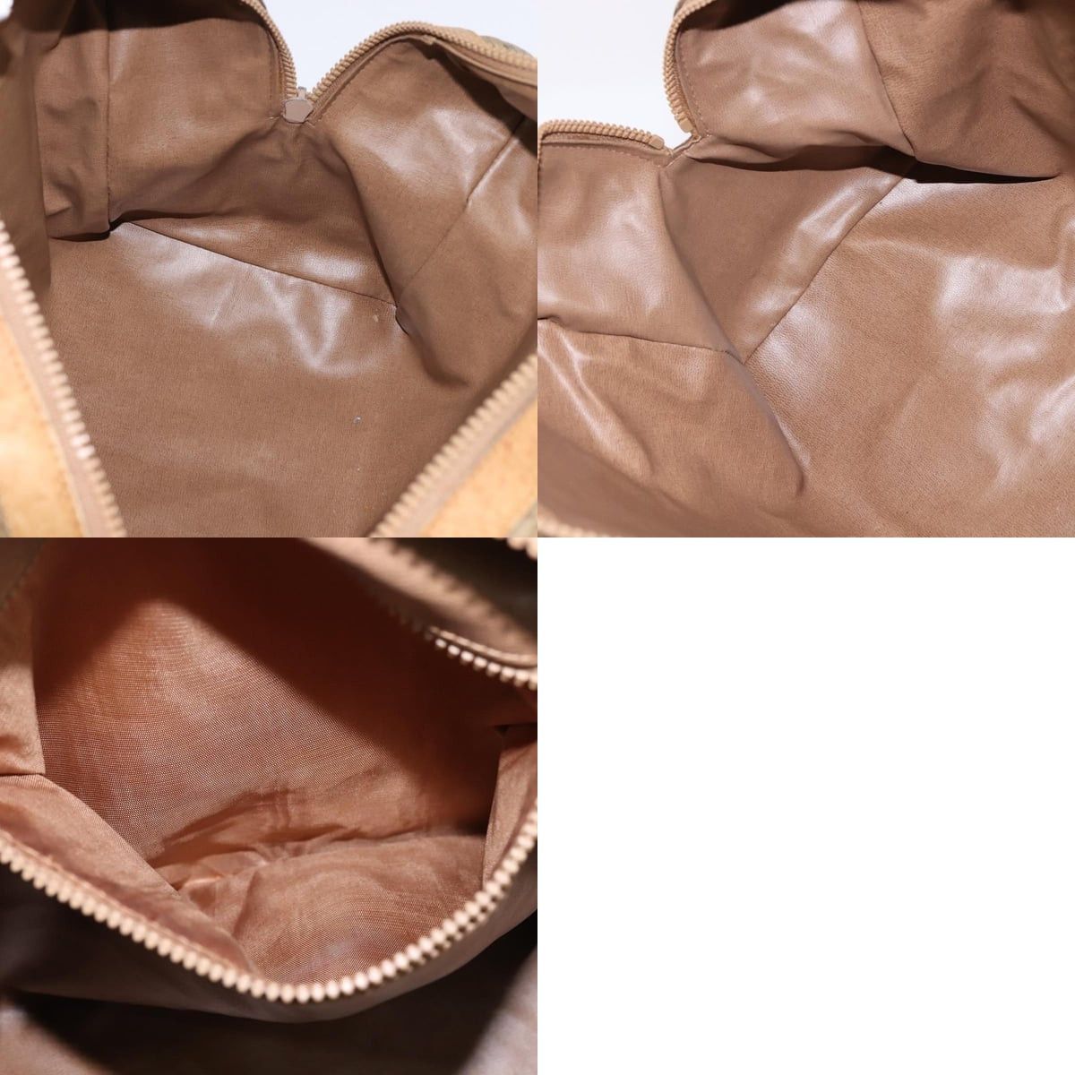 Celine CELINE Macadam Canvas Boston Bag Pvc Beige Gold Size ONE SIZE - 12 Thumbnail