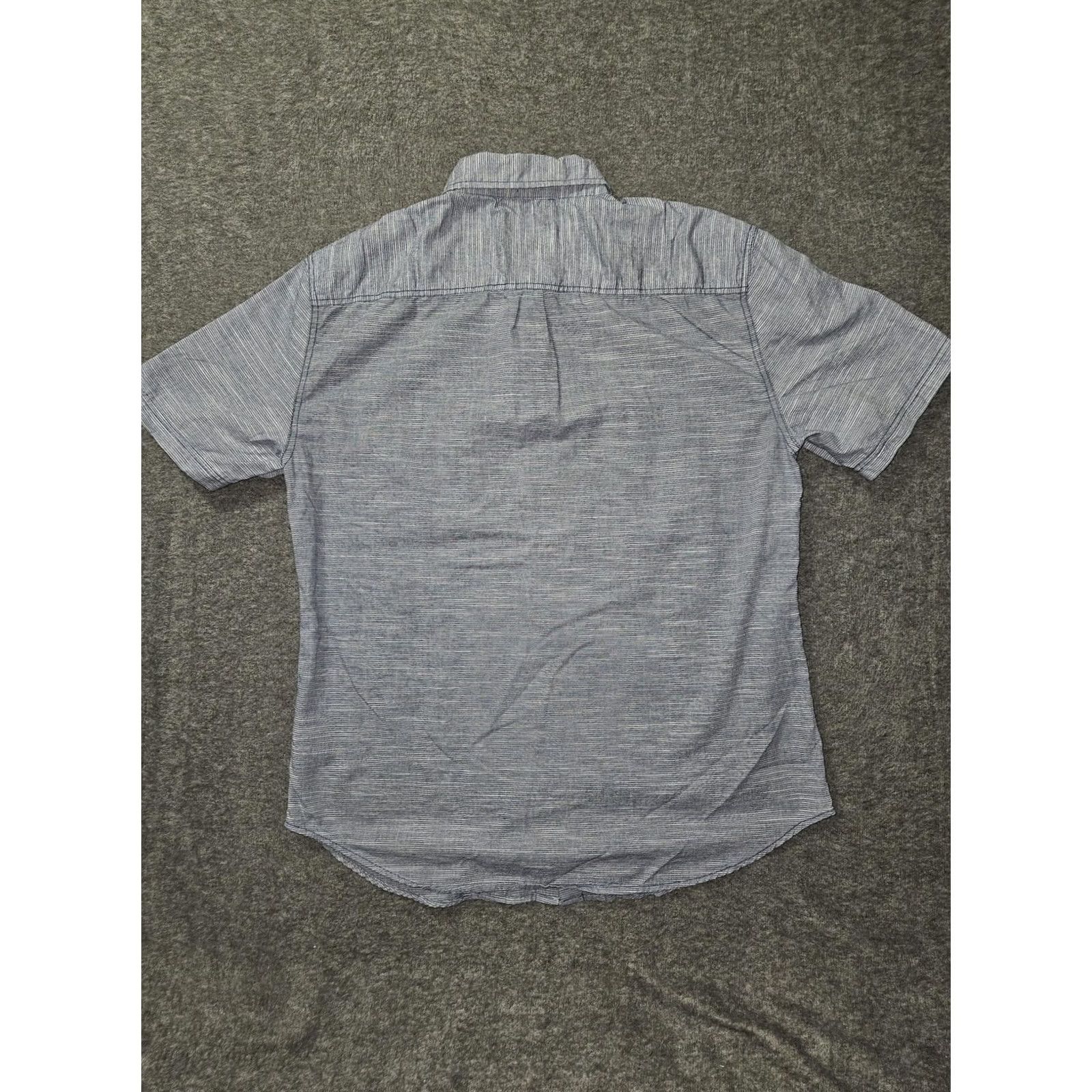 Ecko Unltd. Ecko Unltd Shirt Mens XL Gray Short Sleeve Button Up Casual Striped Pocket 90s City Mens Size US XL / EU 56 / 4 - 7 Thumbnail