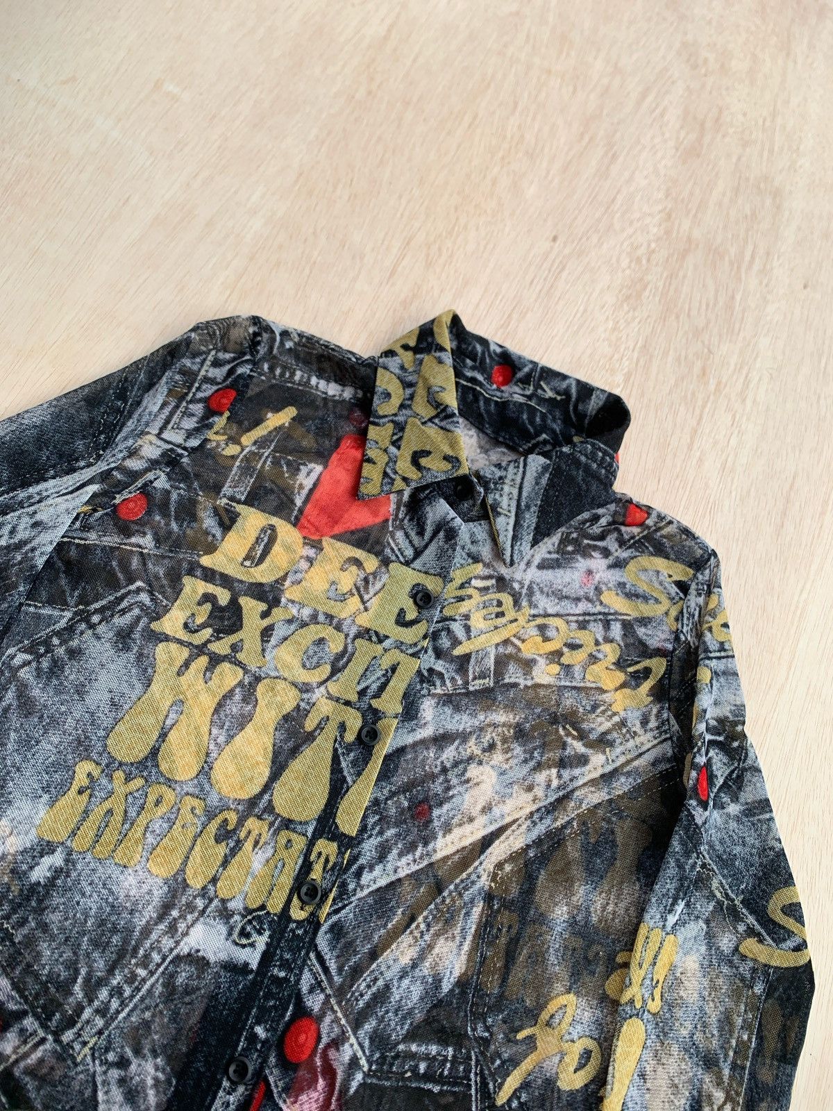 Japanese Brand Vintage Abstrak Ifsixwasnine Style Shirt Size M / US 6-8 / IT 42-44 - 3 Thumbnail