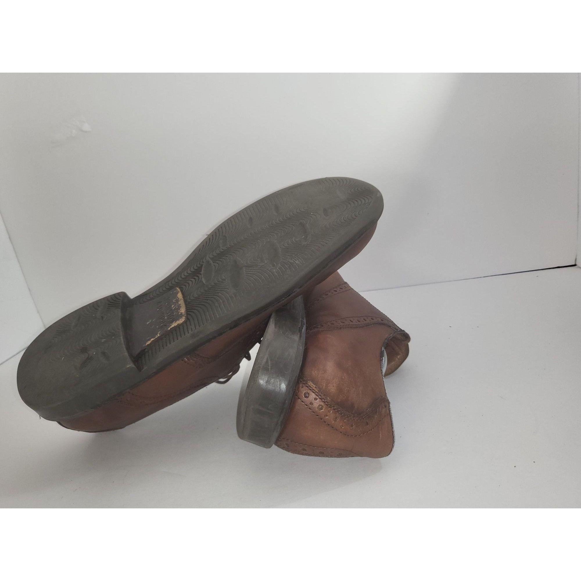 Johnston & Murphy Johnston And Murphy Oxford Shoes Men Sz 12 Brown Leather Lac Size US 12 / EU 45 - 7 Thumbnail