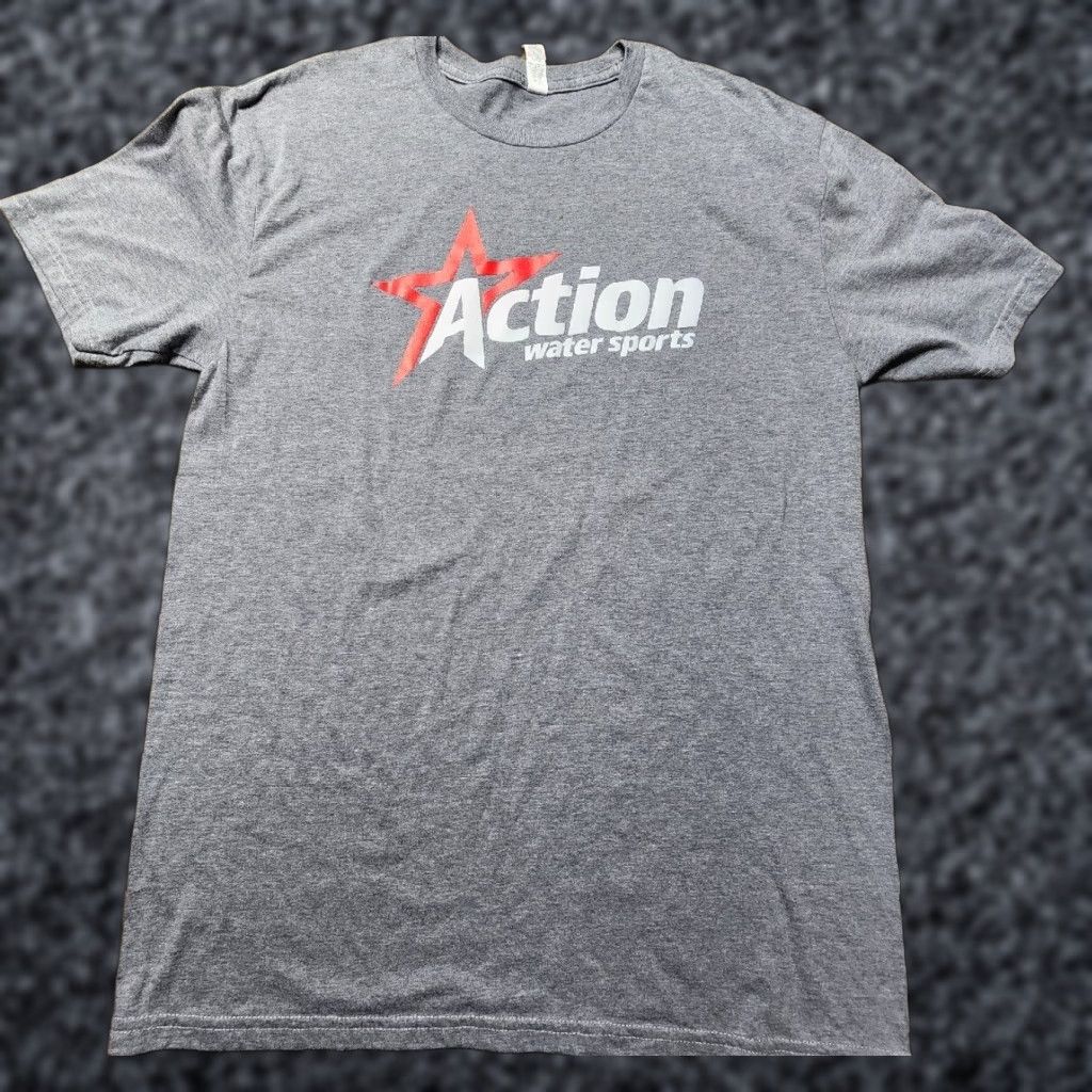 Next Level Mens L Action Water Sports Promo T Shirt Double-Sided Size US L / EU 52-54 / 3 - 1 Thumbnail