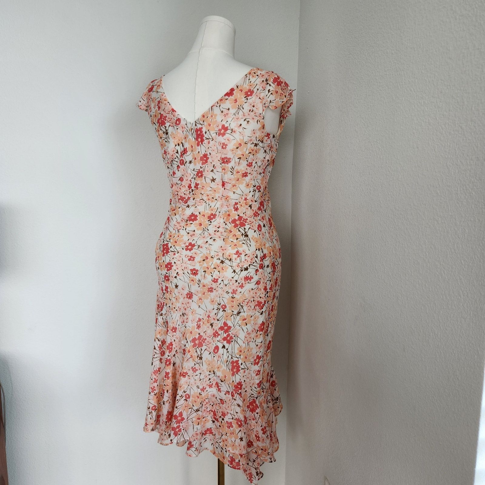 Vintage Vintage Y2K White Pink Floral Asymmetrical Fairy Dress M Size M / US 6-8 / IT 42-44 - 7 Thumbnail