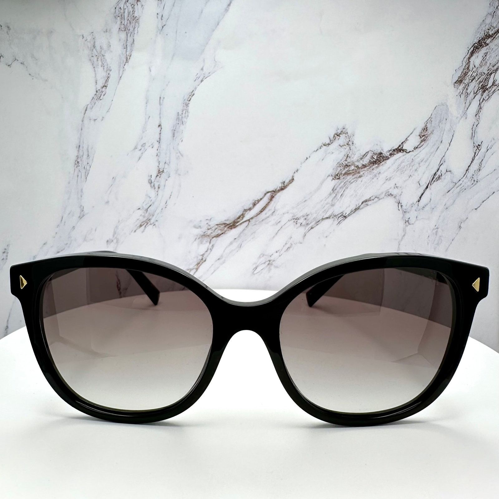 Prada New PRADA Sunglasses Black Gold Square Gray Lens Size ONE SIZE - 2 Thumbnail