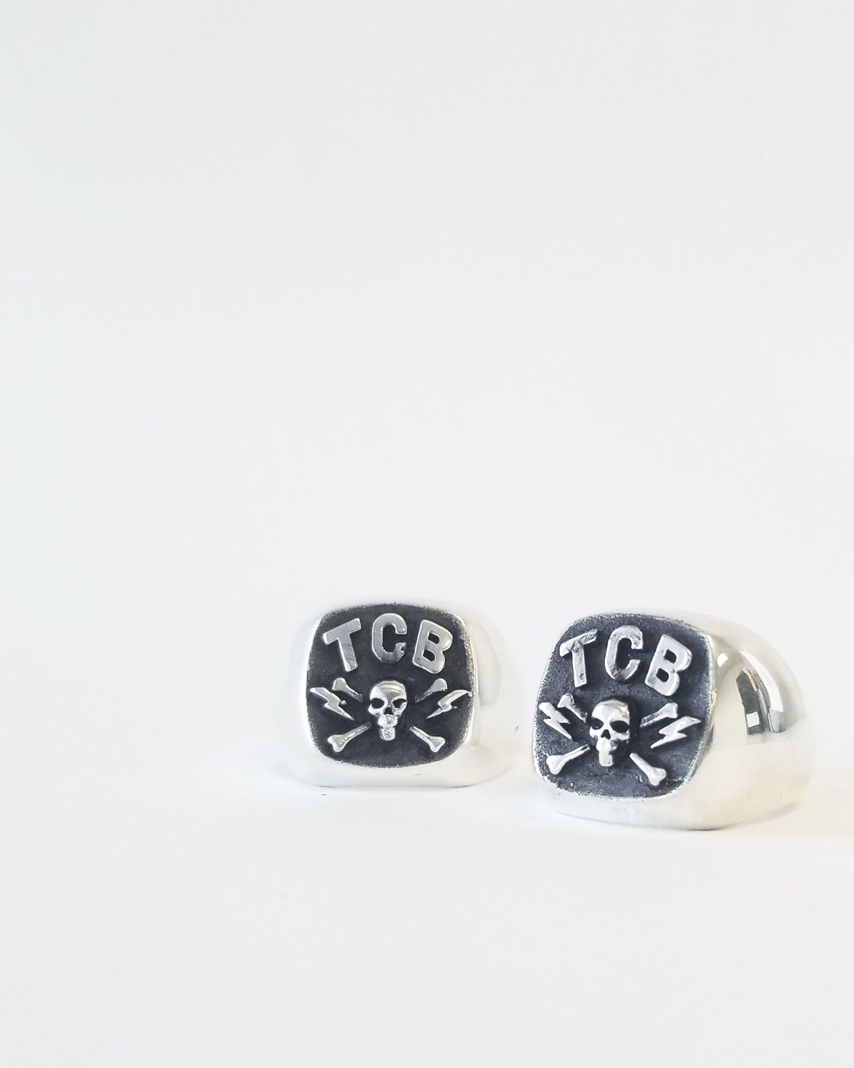 Other TCB Skull Biker Ring - Silver Size ONE SIZE - 2 Thumbnail