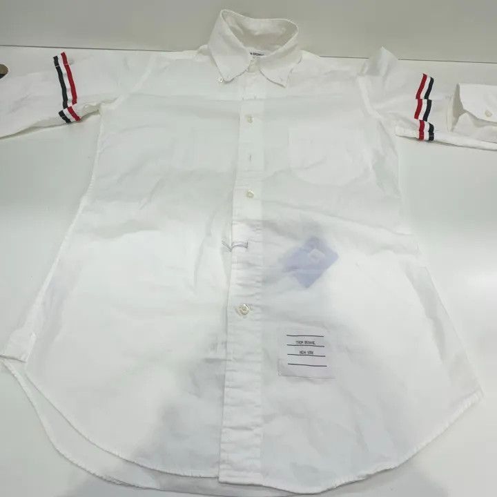 Thom Browne Thom Browne Casual Long Sleeve Shirt -2507 Size US XS / EU 42 / 0 - 9 Thumbnail