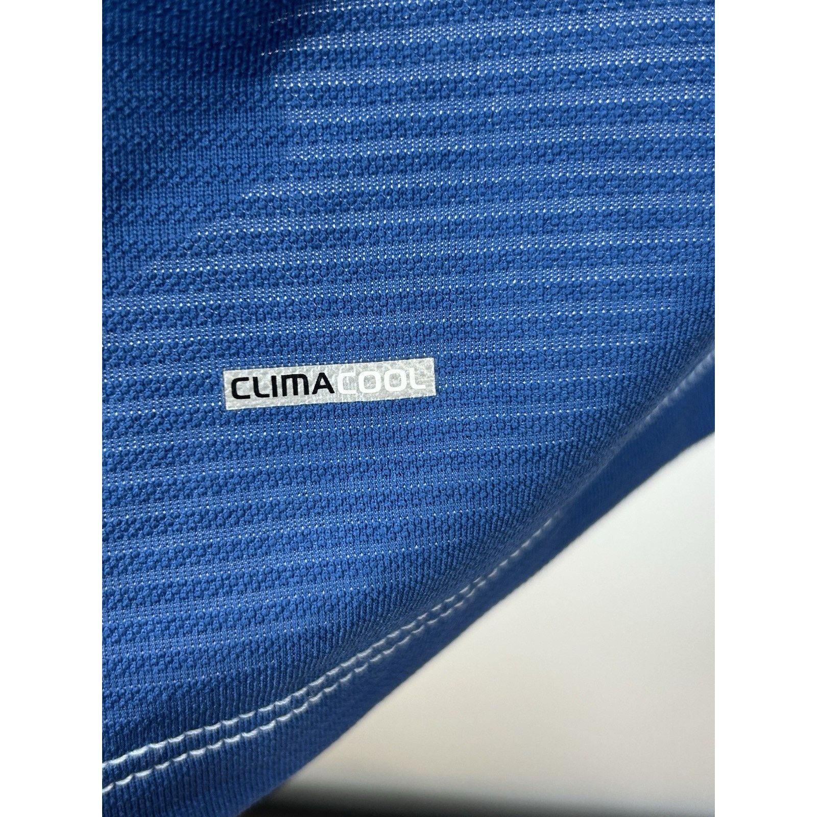 Adidas ADIDAS Men Blue Climalite Textured Regular-Fit Short Sleeve Size US M / EU 48-50 / 2 - 3 Thumbnail
