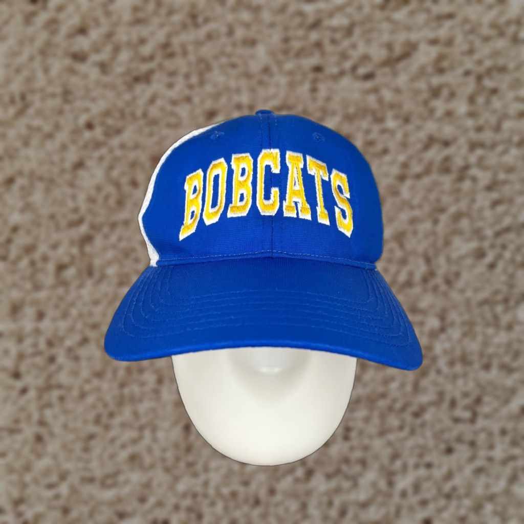 Vintage Bobcats Hat Cap Trucker Adult One Size Blue Sports Lightweight Baseball Cap Mens Size ONE SIZE - 1 Thumbnail
