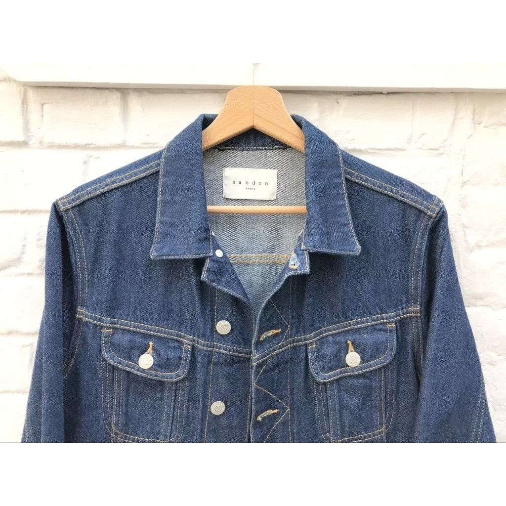 Sandro Sandro Raw Blue Denim Jacket Size S Size US S / EU 44-46 / 1 - 2 Thumbnail