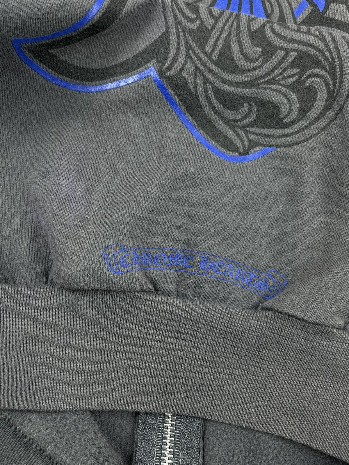 Chrome Hearts Chrome Hearts Vintage Blue Cross Faded Dagger Zip Up Hoodie Size US S / EU 44-46 / 1 - 6 Thumbnail