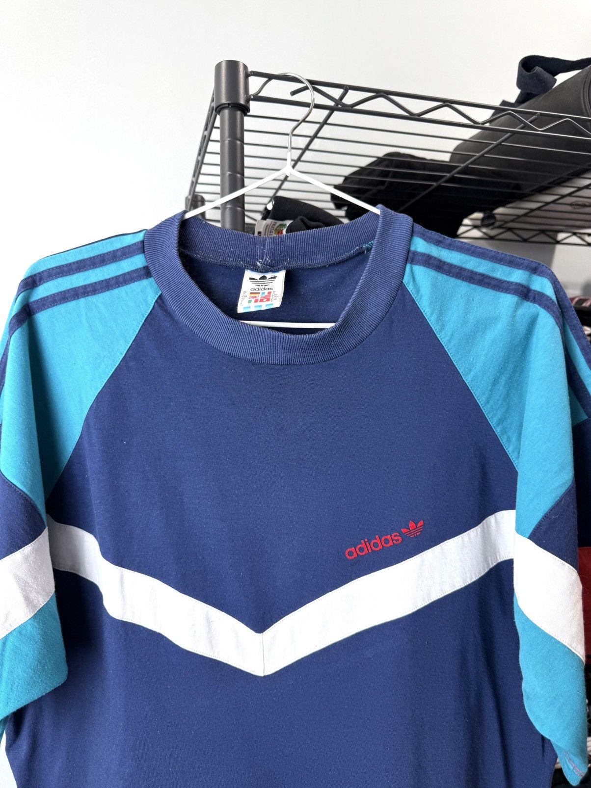 Adidas 80-90’s RARE! Vintage Adidas T Shirt Patch Work Size US L / EU 52-54 / 3 - 3 Thumbnail