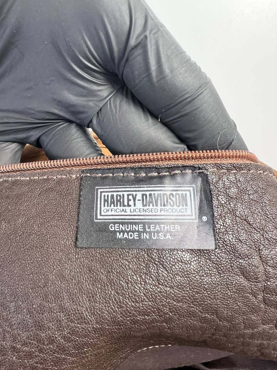 Harley Davidson Harley-Davidson Leather Tote Shoulder Bag Shopper Genuine Size ONE SIZE - 3 Thumbnail