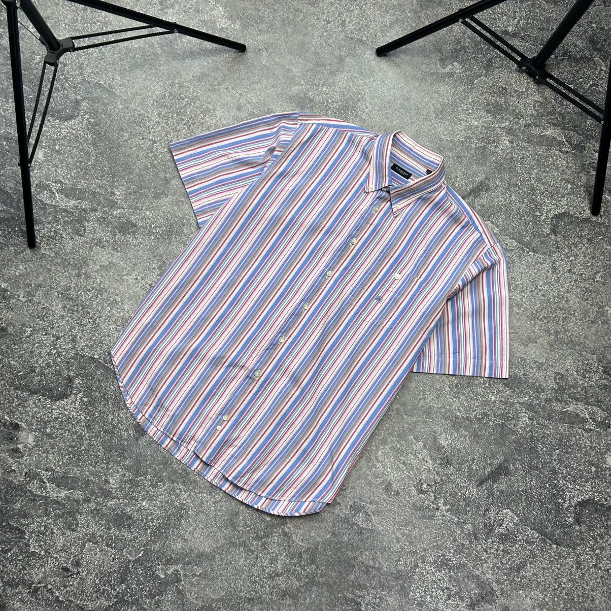 Burberry Luxury Burberry Small logo Multicolor designer button shirt Size US XL / EU 56 / 4 - 1 Thumbnail