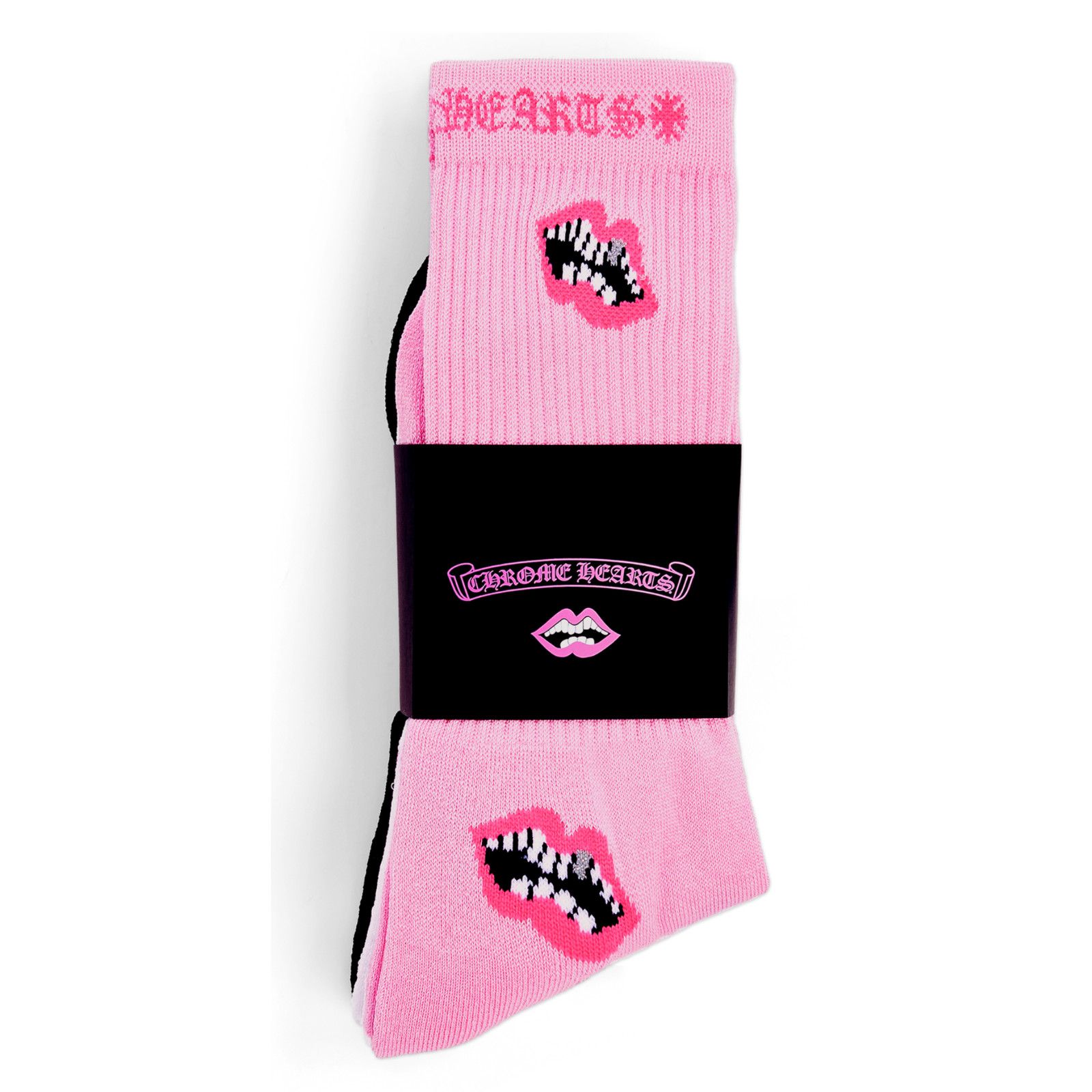 Chrome Hearts Chrome Hearts Matty Boy Chomper Pink Black White Lips Size ONE SIZE - 3 Thumbnail
