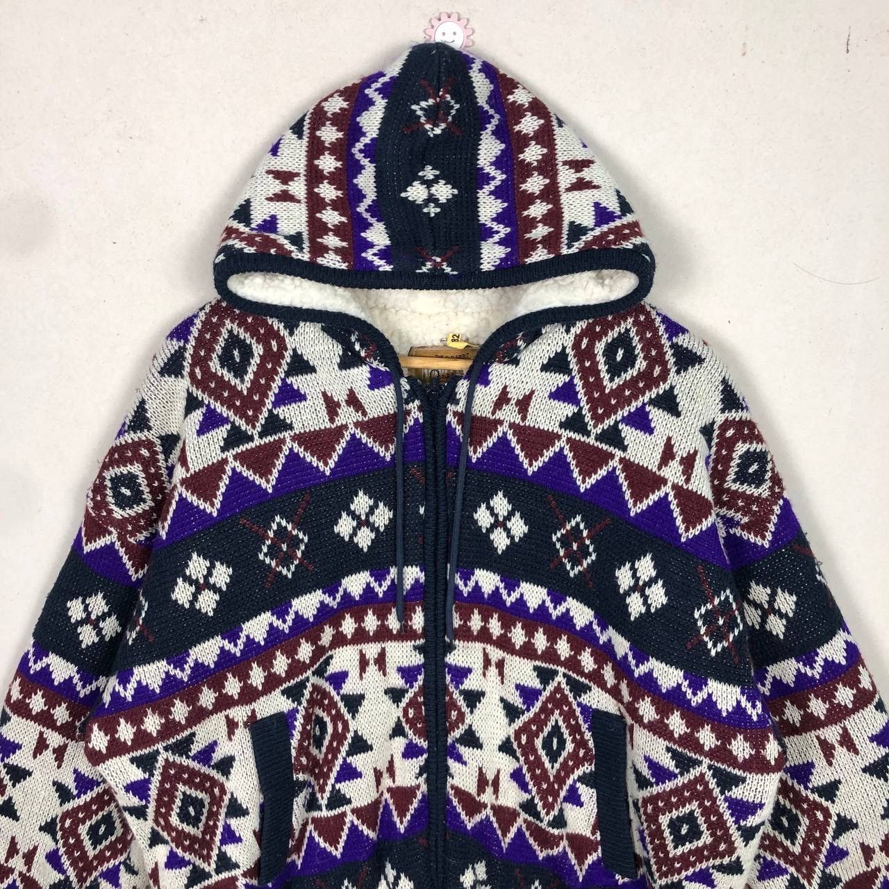Native Vintage Native Navajo Aztec Wool Jacket Hooded Winter Size US M / EU 48-50 / 2 - 3 Thumbnail