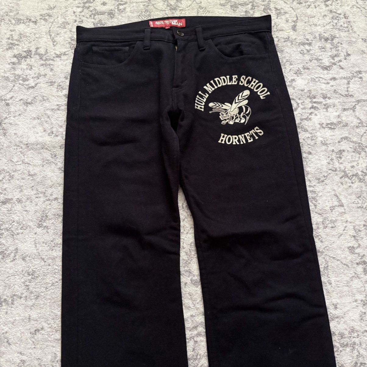 Junya Watanabe × Levi's Junya Watanabe AD2002 Hull Middle School Hornets Wool Pants Size US 32 / EU 48 - 2 Thumbnail