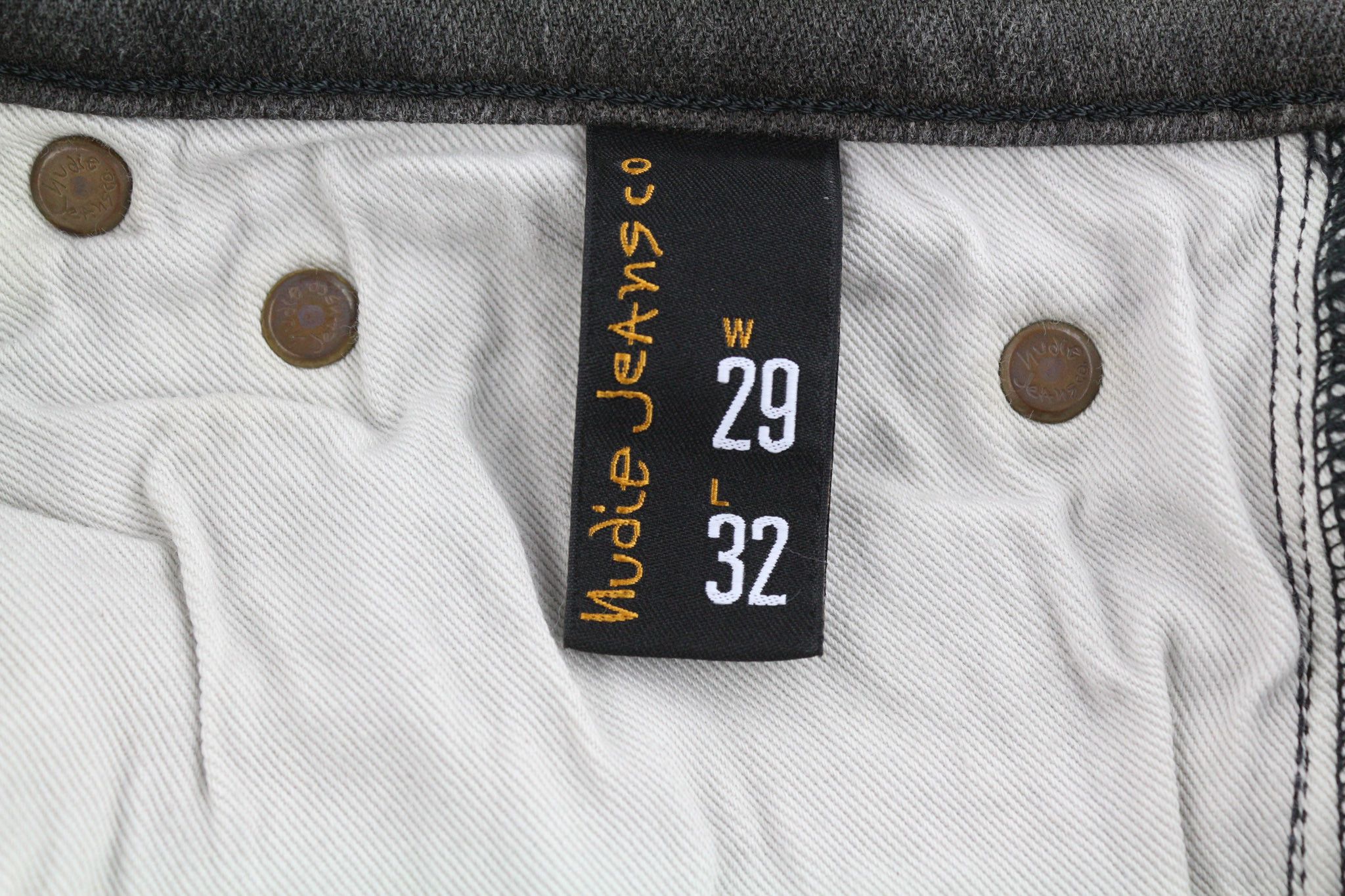 Nudie Jeans PIPE LED W29/L32 Grey Marble Organic Skinny Zip Fly 81915 Size US 29 - 7 Thumbnail