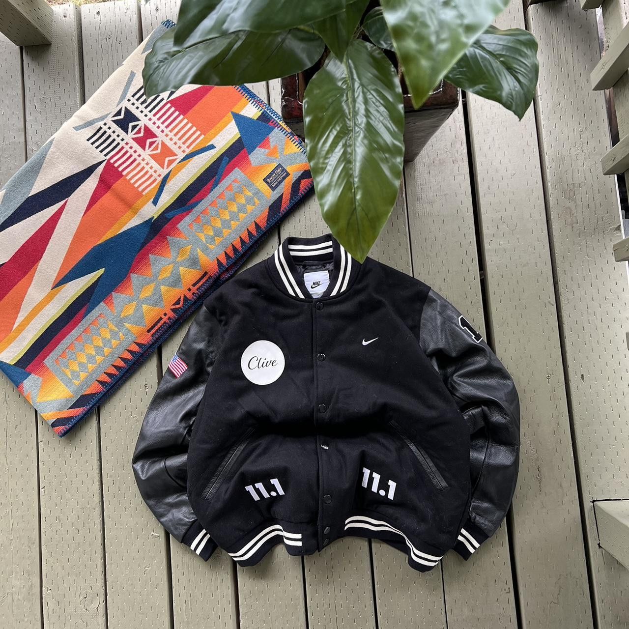 Nike Nike Authentics Varsity Jacket Wool Leather Men's Size L Size US L / EU 52-54 / 3 - 6 Thumbnail