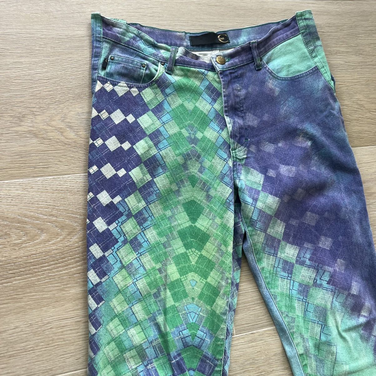 Just Cavalli Just Cavalli Purple/Green Pattern Pants Y2K Size US 29 - 5 Thumbnail