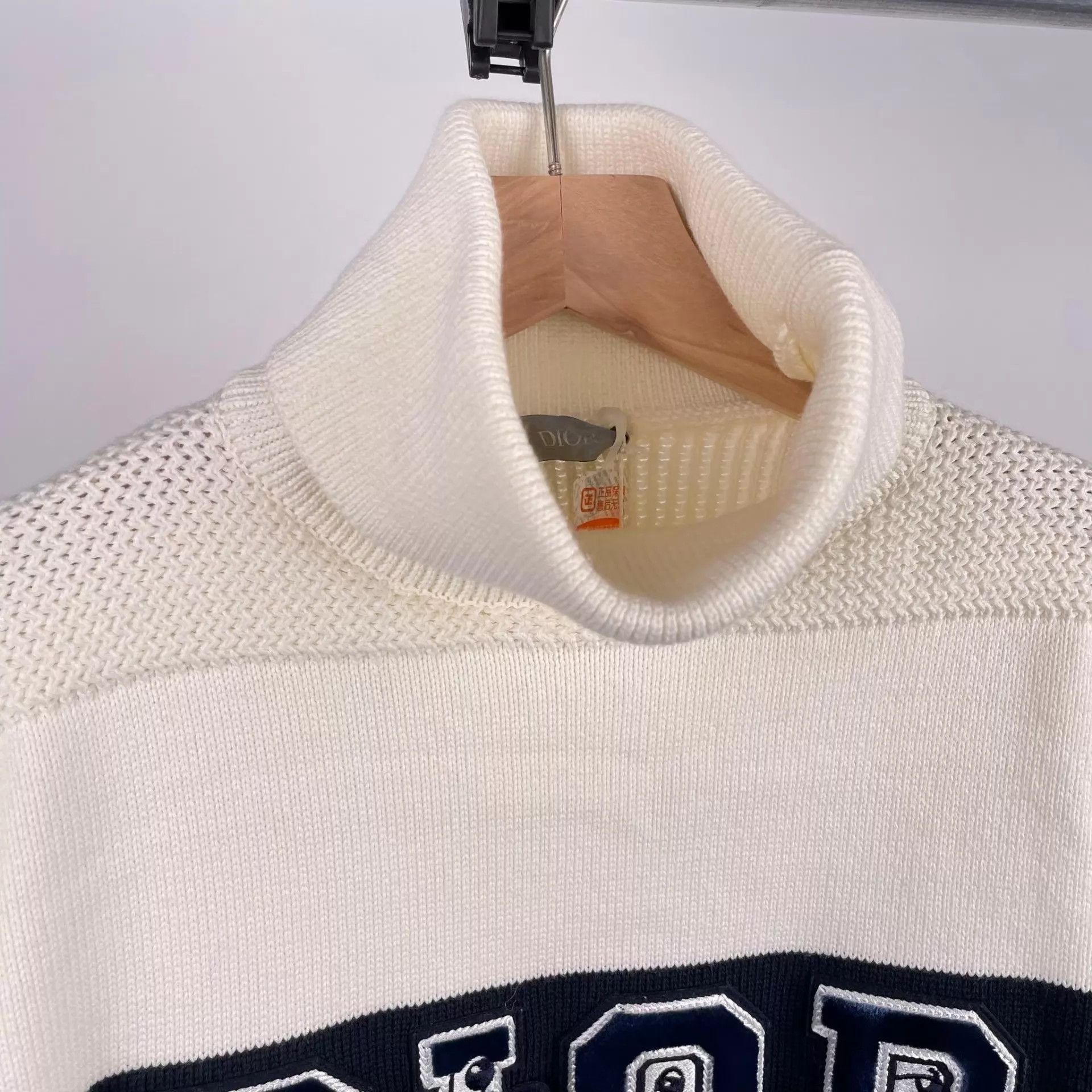 Dior Dior Knit Sweater Ivory & Black Colorblocked M Size US M / EU 48-50 / 2 - 9 Thumbnail