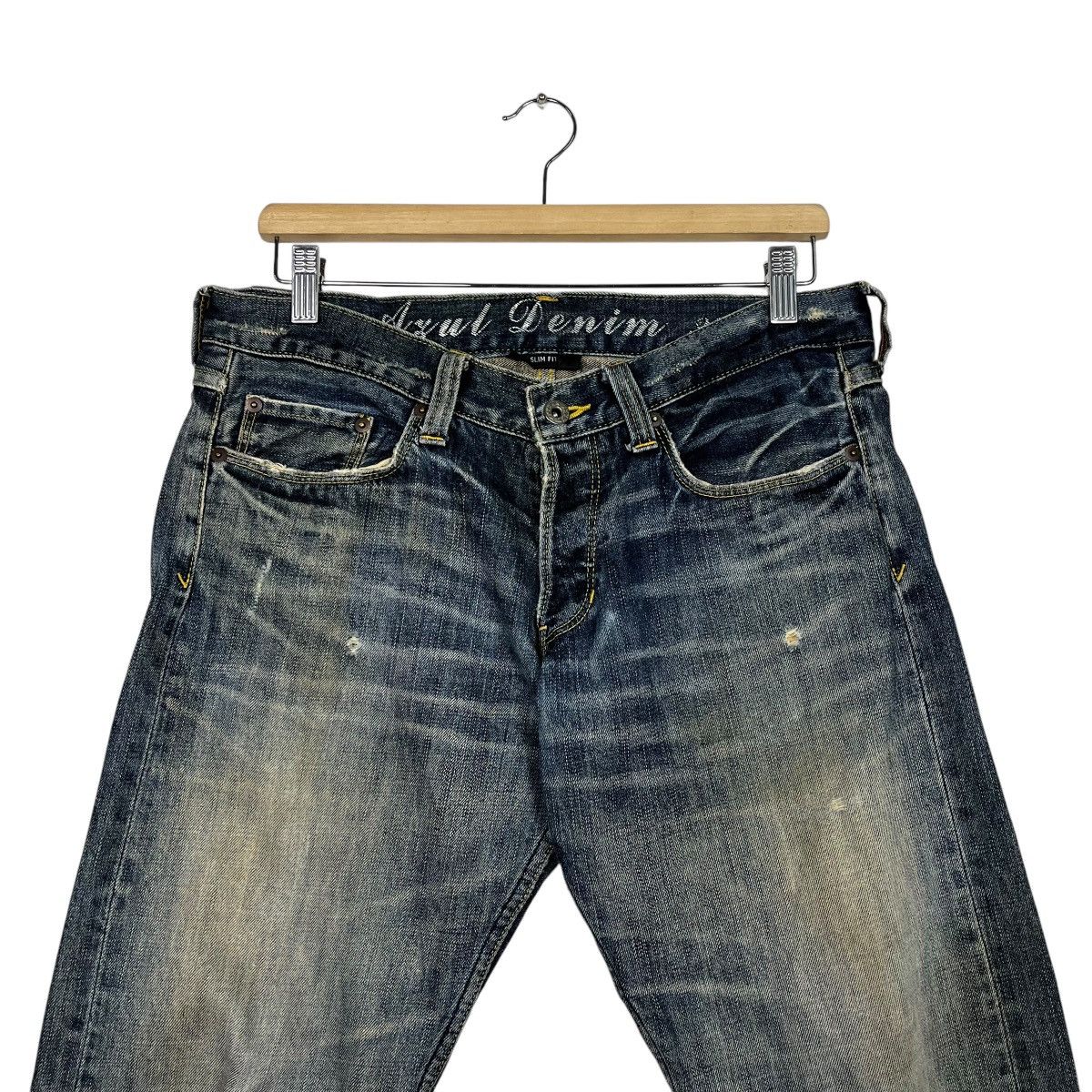 Japanese Brand Vintage Azul By Moussy Distressed Denim Size 32" / US 10 / IT 46 - 2 Thumbnail