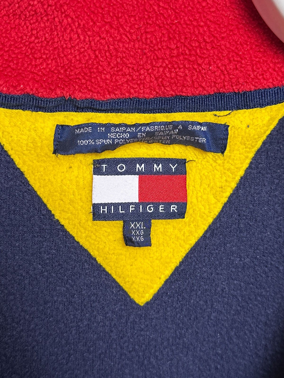 Tommy Hilfiger Vintage Tommy Hilfiger Fleece Pullover 1/4 Zip Y2K Jacket Size US XXL / EU 58 / 5 - 6 Thumbnail