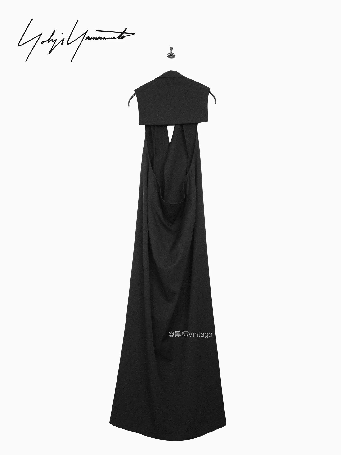 Yohji Yamamoto Yohji Yamamoto 06SS Archive Backless Wool Dress Women Size ONE SIZE - 3 Thumbnail