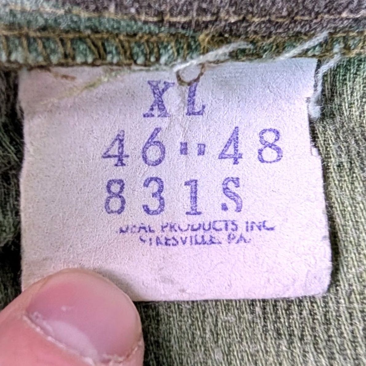 Vintage VINTAGE Ideal Products Inc Camouflage Jacket Mens XL 46-48 Woodland Snap Shirt 831S Size US XL / EU 56 / 4 - 2 Thumbnail