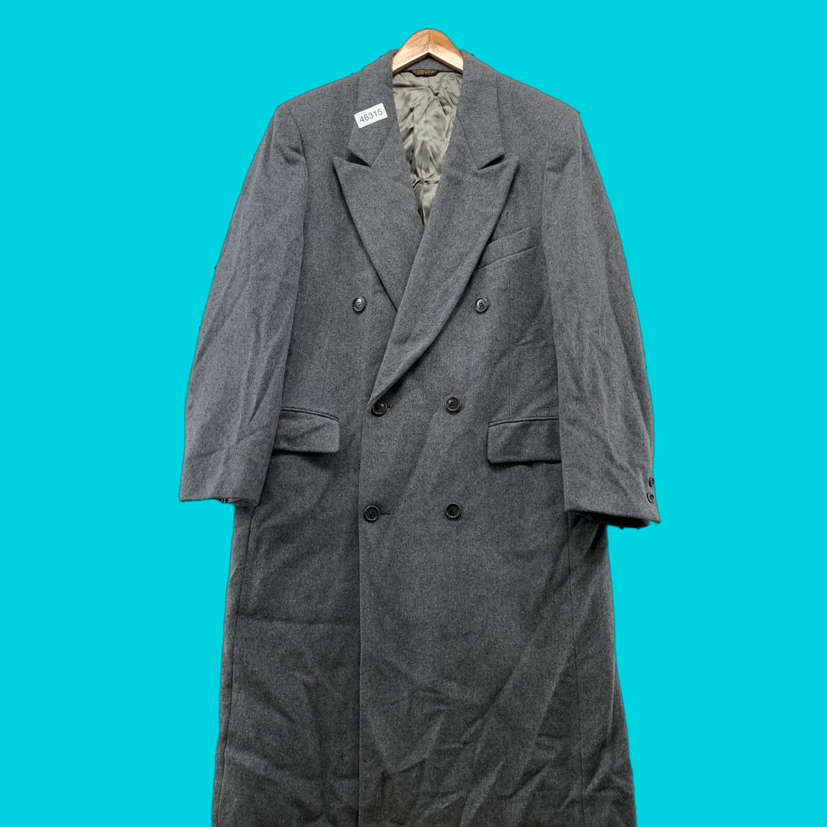 Pierre Cardin VINTAGE Pierre Cardin Wool Overcoat Mens 42 Gray Double Breasted Union USA Coat Size US XS / EU 42 / 0 - 1 Thumbnail