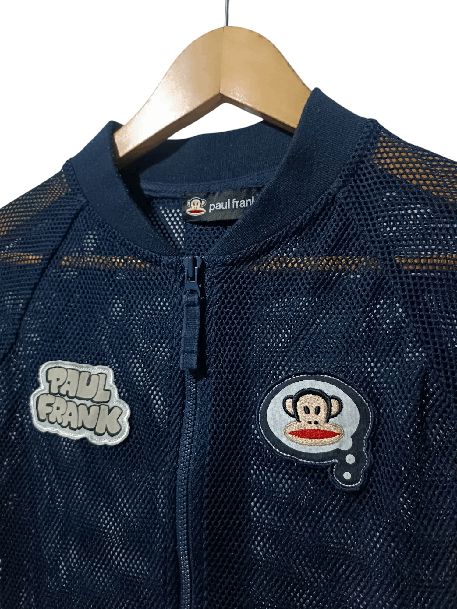 Paul Frank × Vintage Paul Frank Mesh Track Jacket Navy Blue Size US S / EU 44-46 / 1 - 2 Thumbnail
