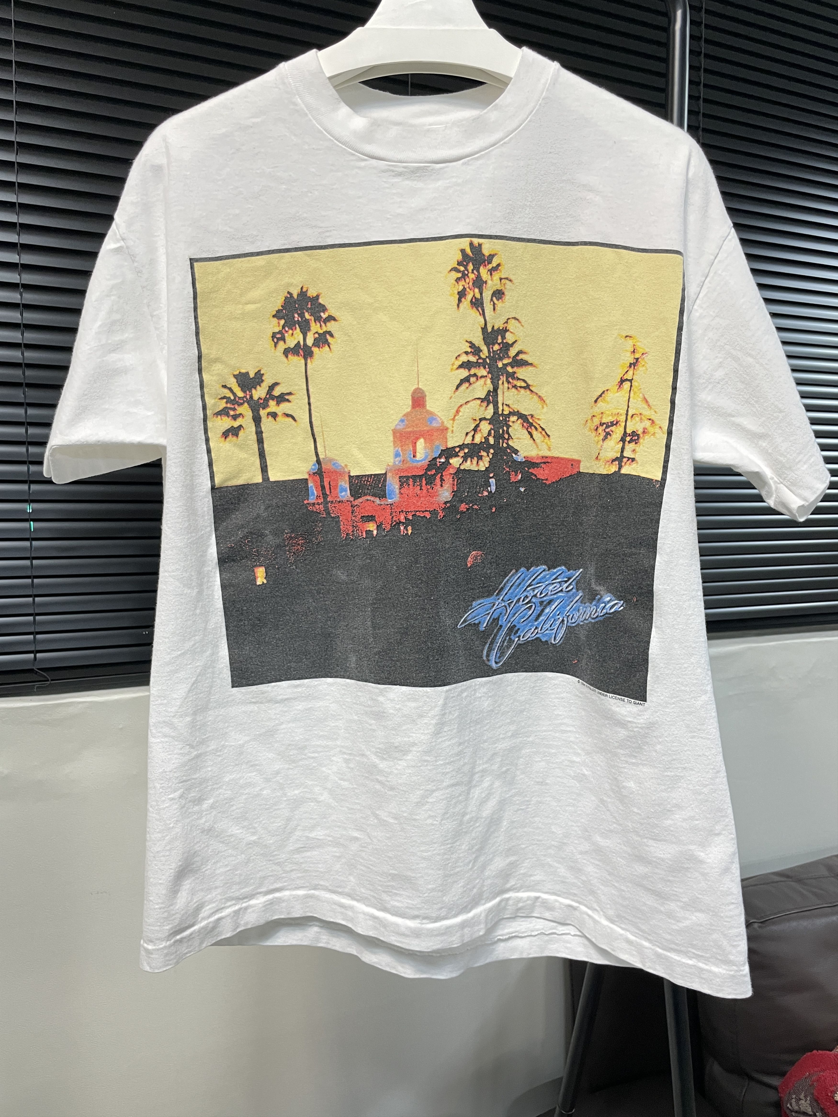 image of Band Tees x Vintage 1994 Vintage Eagles 'hotel Califonia' Shirt in White, Men's (Size XL)