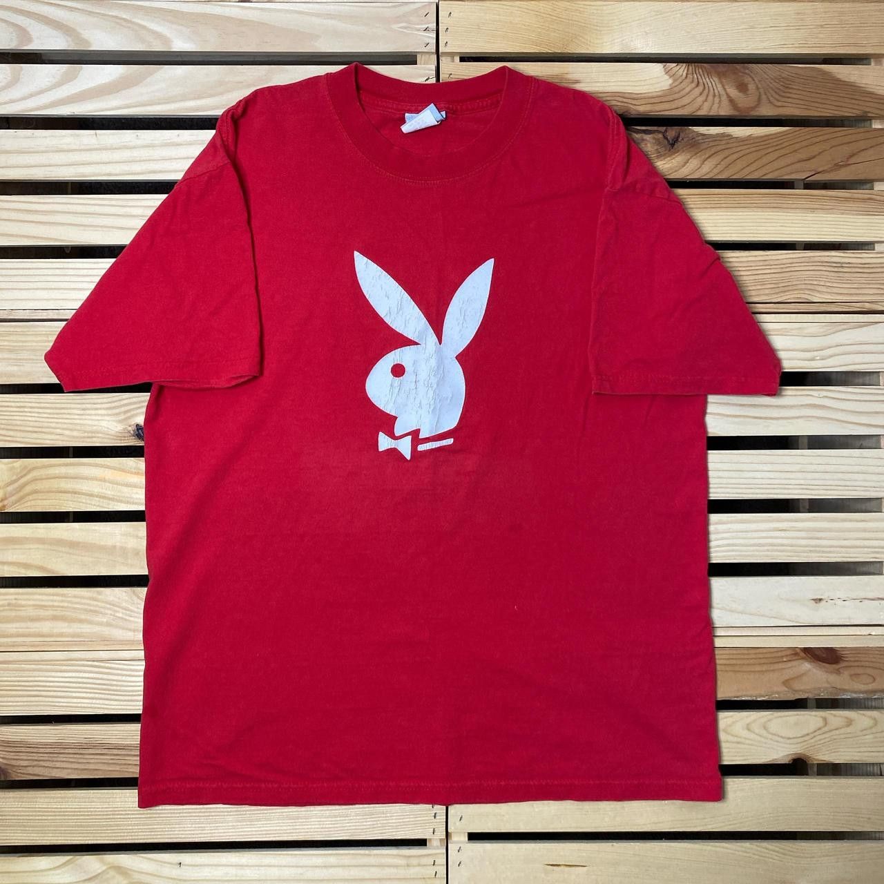 Playboy Vintage Playboy Bunny Red Naughty Tee Size Large Size US L / EU 52-54 / 3 - 1 Thumbnail
