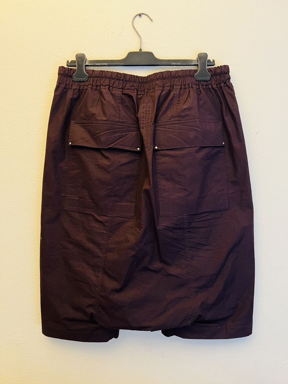 Rick Owens Oxblood Pods Shorts IT52 Size US 34 / EU 50 - 2 Thumbnail