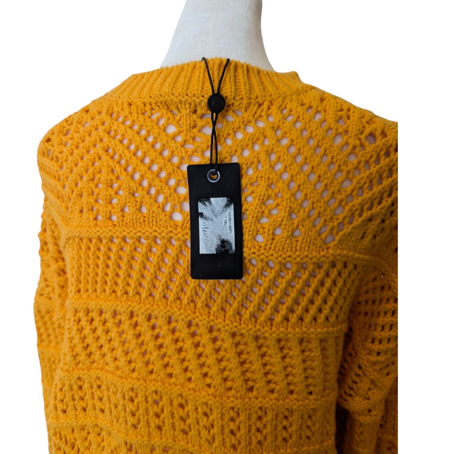 Rag & Bone NWT Rag & Bone Renee Novelty Yellow Knit Oversized Sweater Size S / US 4 / IT 40 - 7 Thumbnail