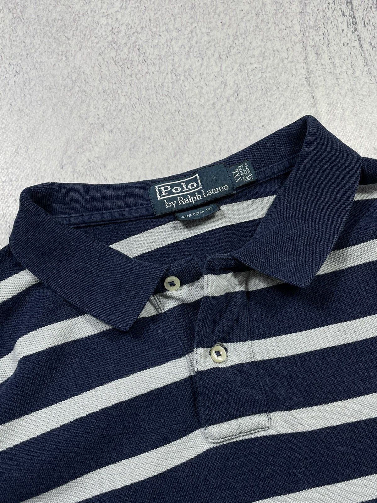 Other Vintage 90’s Polo Ralph Lauren #3 Striped T-shirt Size US XXL / EU 58 / 5 - 5 Thumbnail