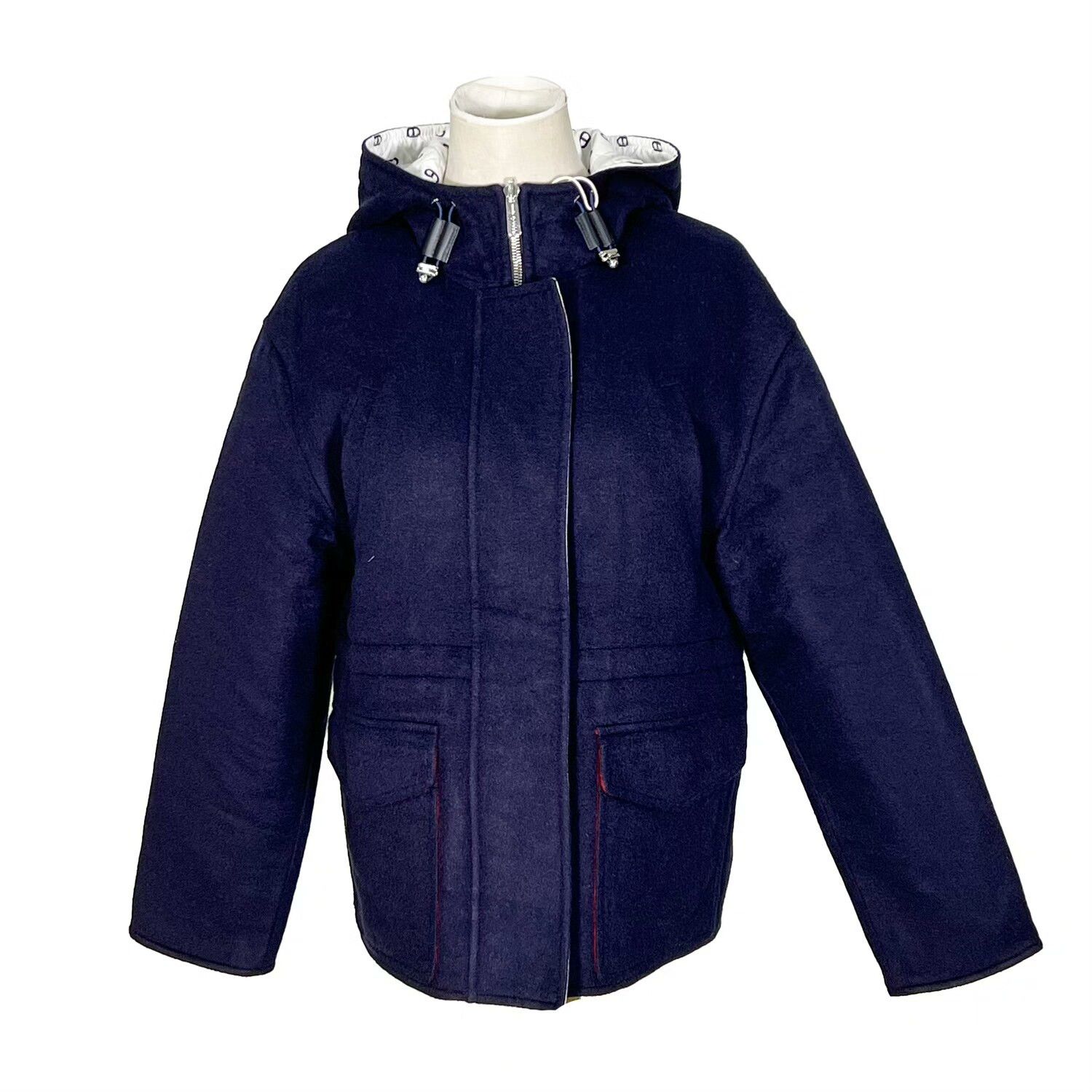 Hermes Hermes Cashmere Jacket S Dark Blue Size US S / EU 44-46 / 1 - 1 Thumbnail