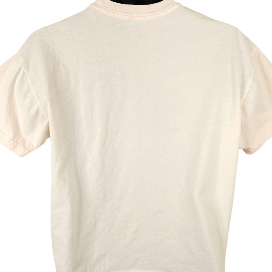 Vintage Yellowstone National Park T Shirt Mens Size Small Cream Wyoming Travel Tee Size US S / EU 44-46 / 1 - 4 Thumbnail