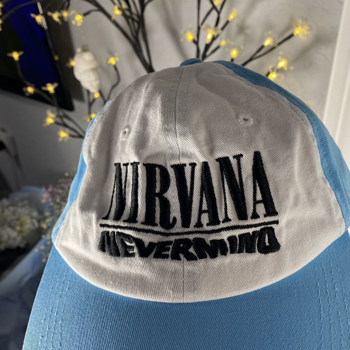 Band Tees VINTAGE NIRVANA NEVERMIND BLUE/WHITE CAP Size ONE SIZE - 2 Thumbnail
