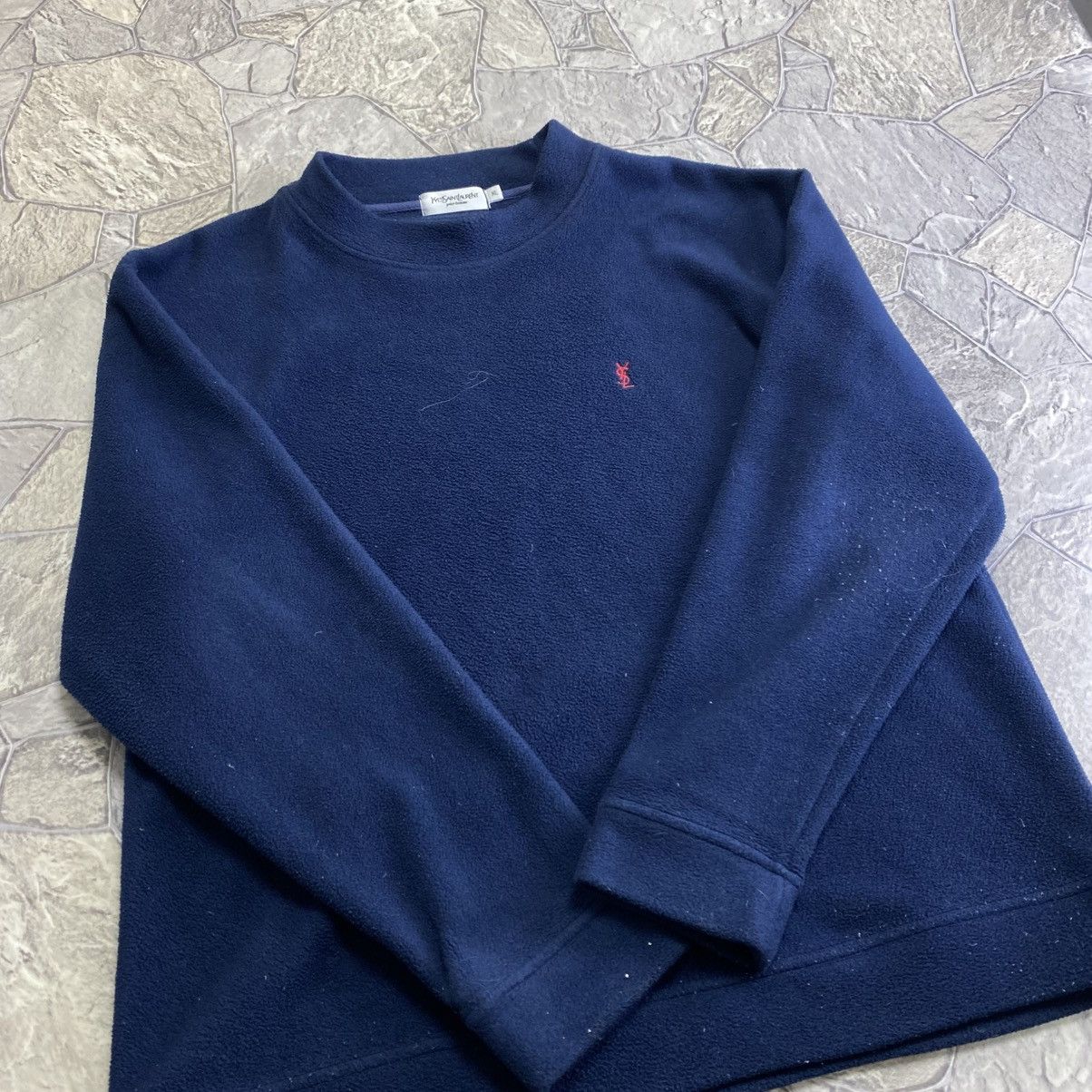 Yves Saint Laurent Vintage Yves Saint Laurent YSL Fleece Mock Neck Sweatshirt Size US XL / EU 56 / 4 - 2 Thumbnail