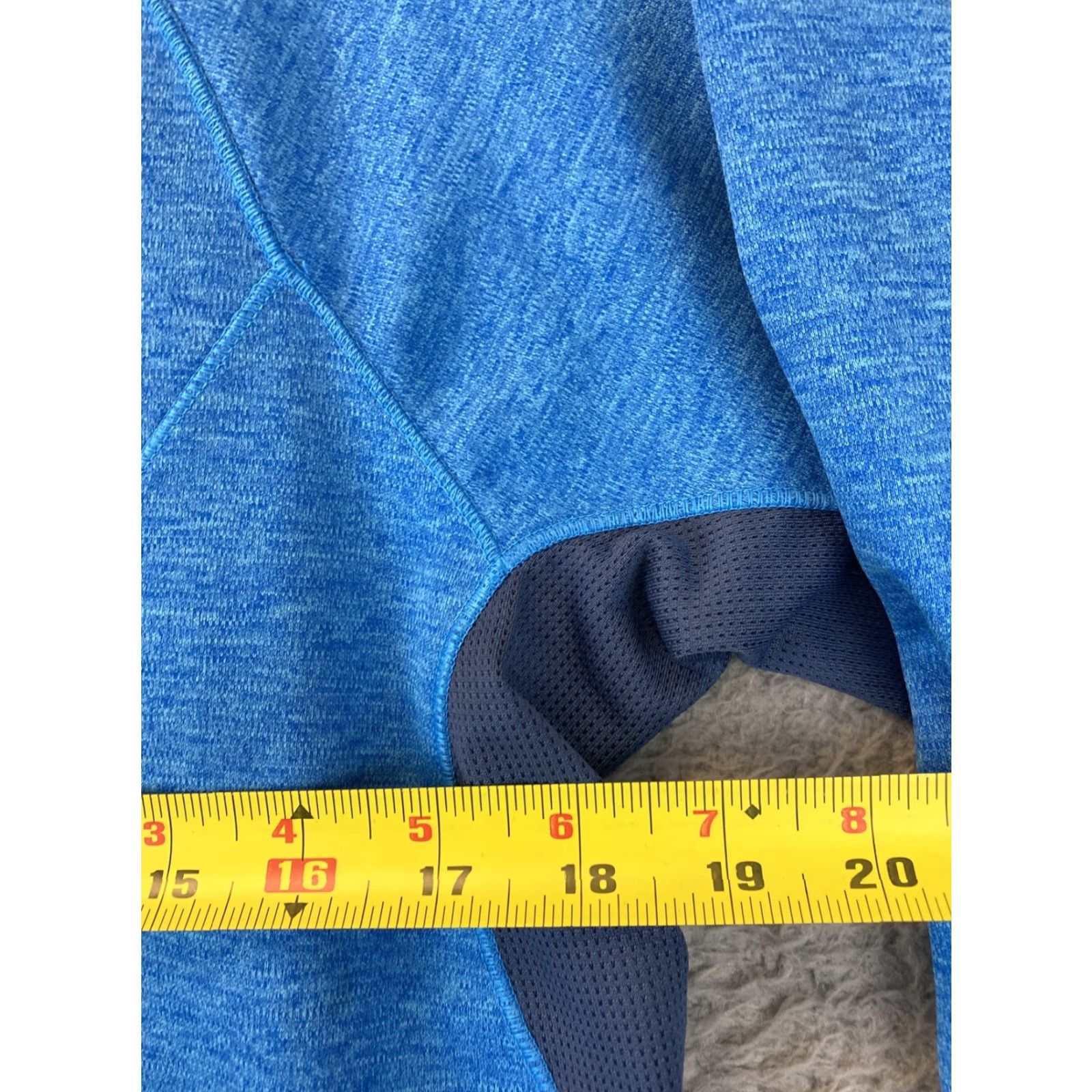 The North Face The North Face 1/4 Zip Sweater Mens M Blue Colorblock Logo Zipper Fleece Long Sleeve Size US M / EU 48-50 / 2 - 6 Thumbnail