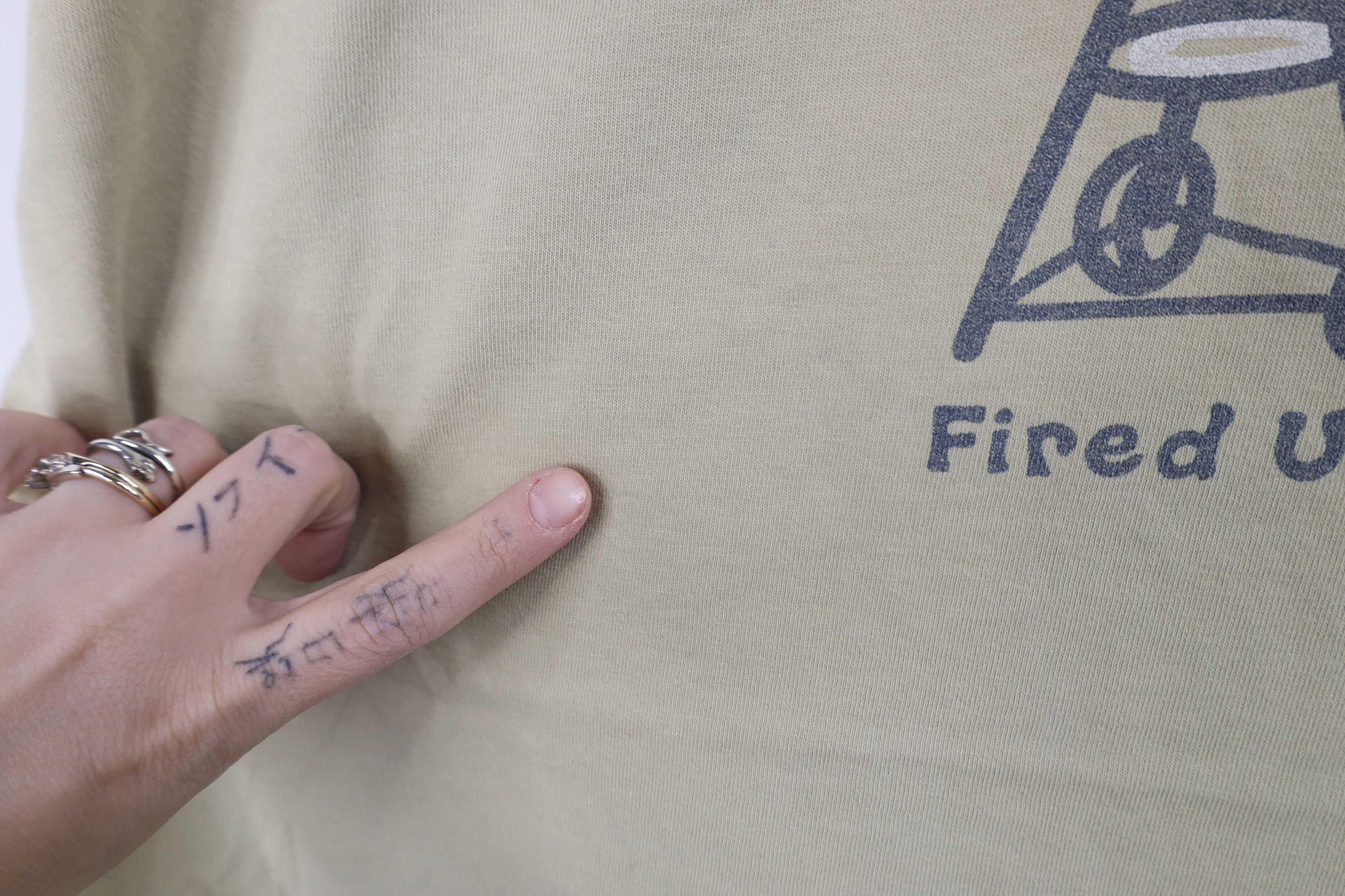 Life is Good Life Is Good Fired Up Grill Long Sleeve T-Shirt Beige Cotton Size US L / EU 52-54 / 3 - 8 Thumbnail