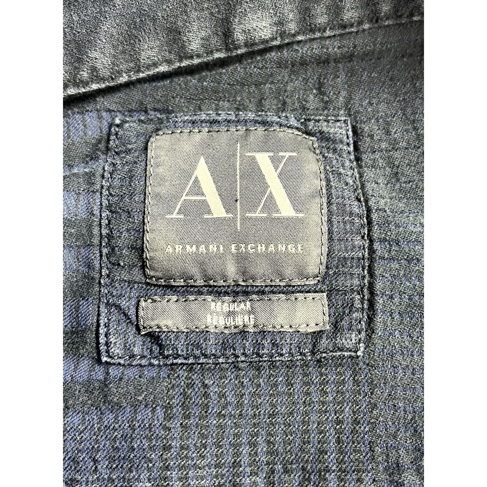 Armani Exchange Armani Exchange Shirt Plaid Long Sleeve Button-Down Blue Men's M Regular Size US M / EU 48-50 / 2 - 6 Thumbnail