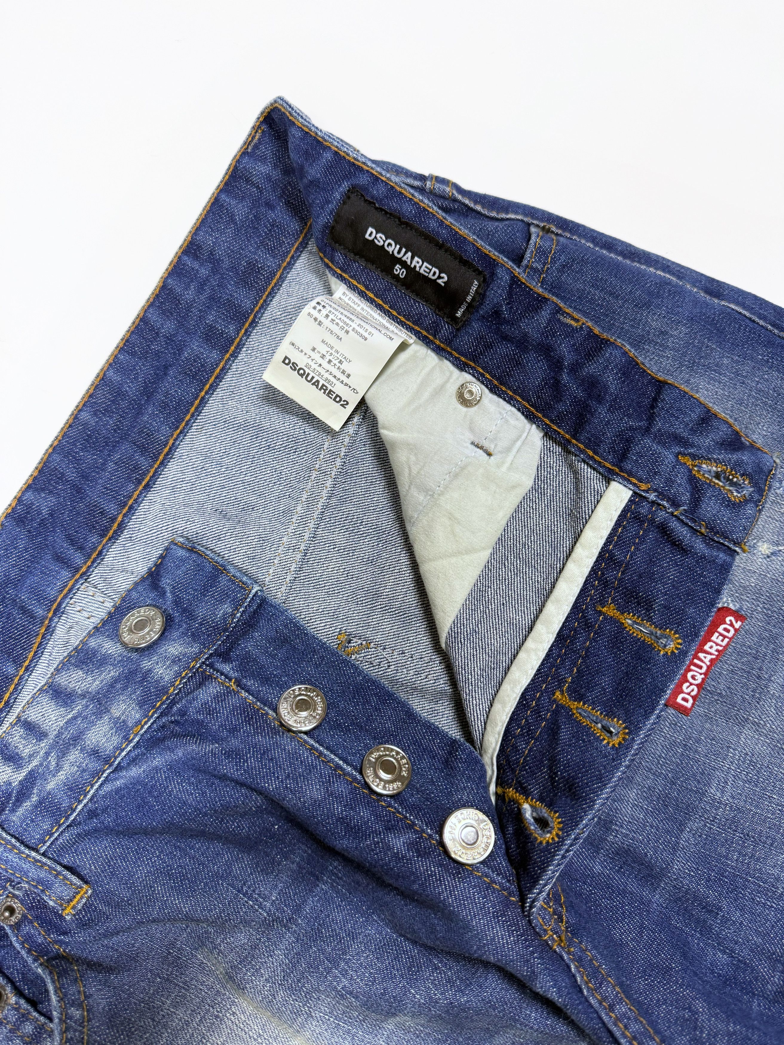 Dsquared2 Dsquared2 Distressed Slim Blue Jeans 32х32 Size US 32 / EU 48 - 5 Thumbnail