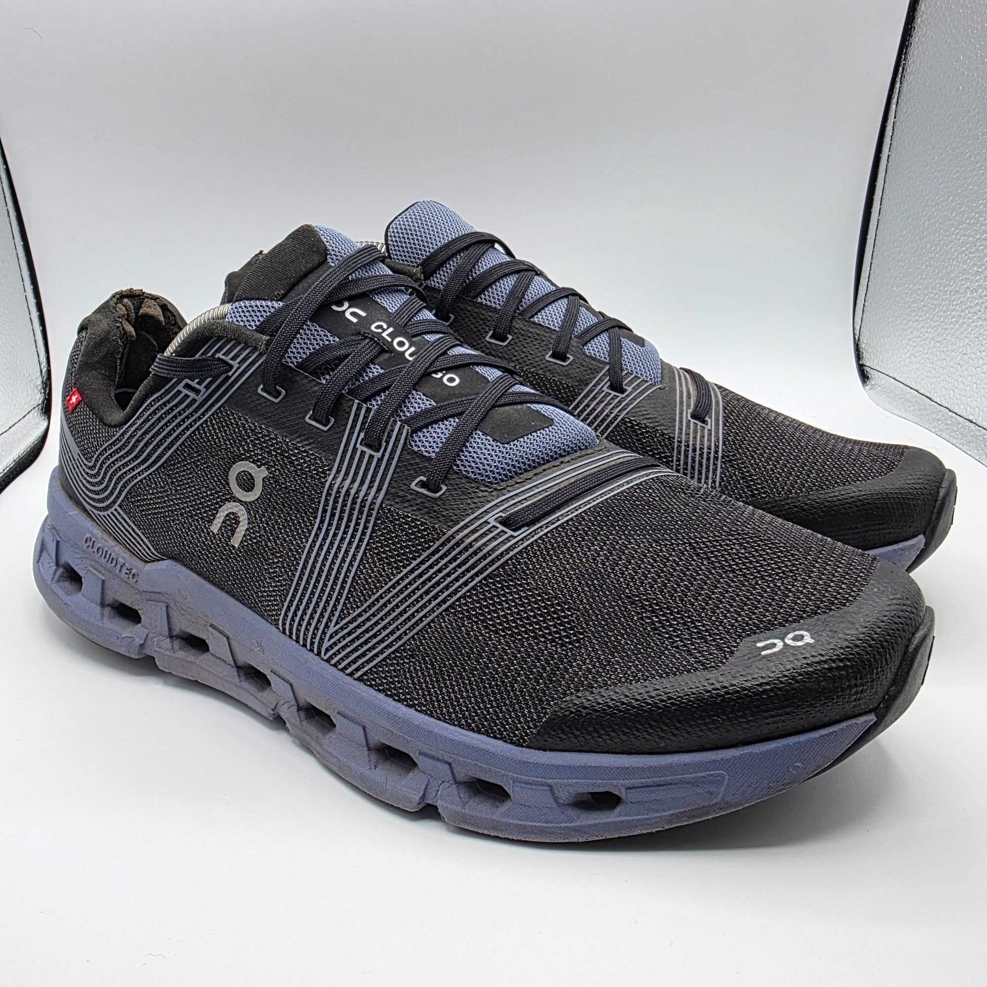 On On Cloudgo Mens Size 12.5 Black Shale Blue Athletic Running Size US 12.5 / EU 45-46 - 1 Thumbnail