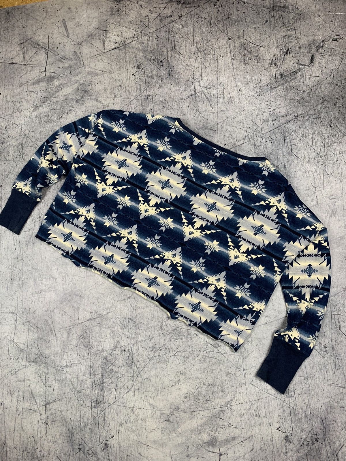 Denim & Supply Ralph Lauren Denim & Supply Ralph Lauren Aztec Patter Sweatshirt Cropped Size S / US 4 / IT 40 - 7 Thumbnail