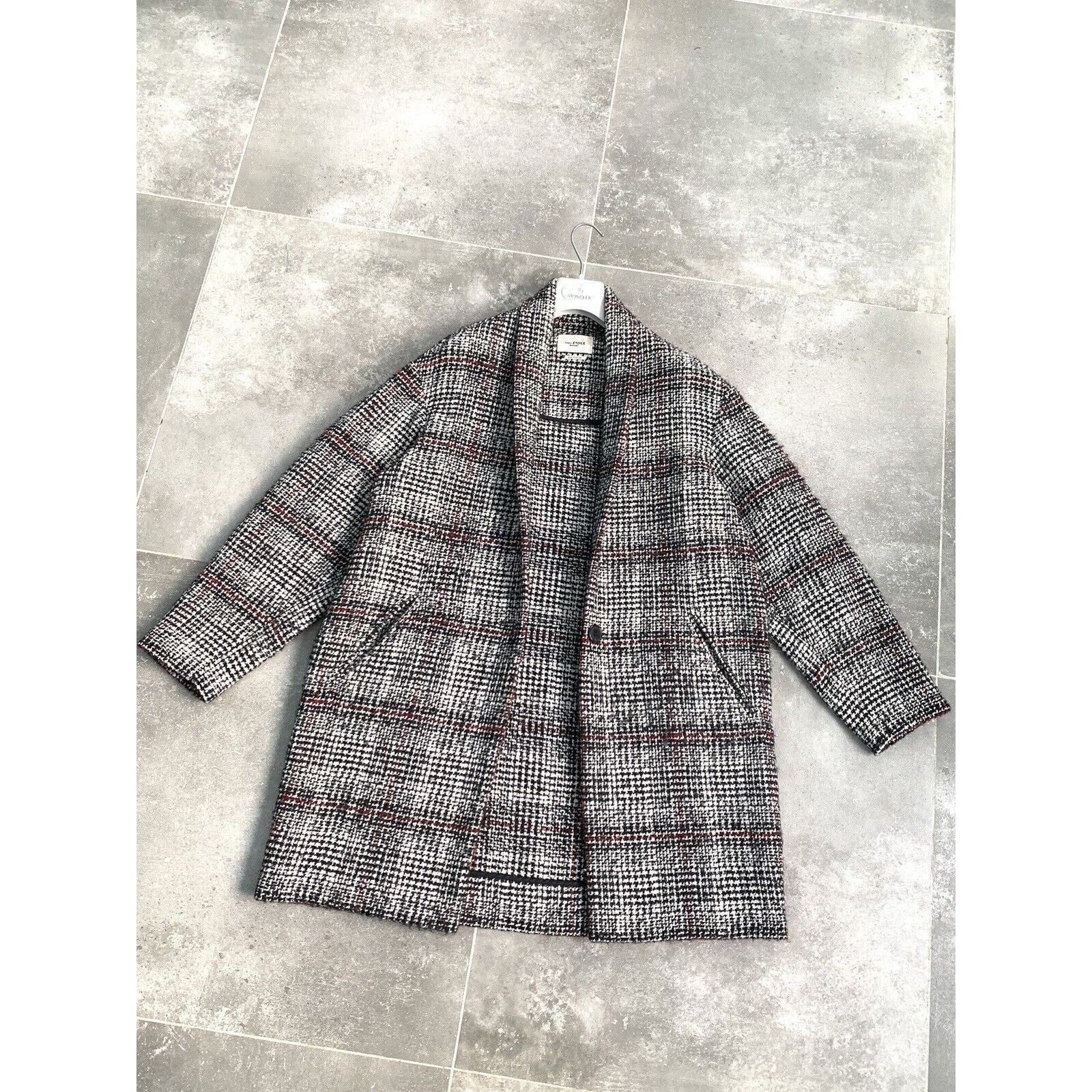 Designer × Isabel Marant Etoile ISABEL MARANT ETOILE Wool Tweed Trench Coat EU 38 UK 10 S-M Size M / US 6-8 / IT 42-44 - 1 Thumbnail