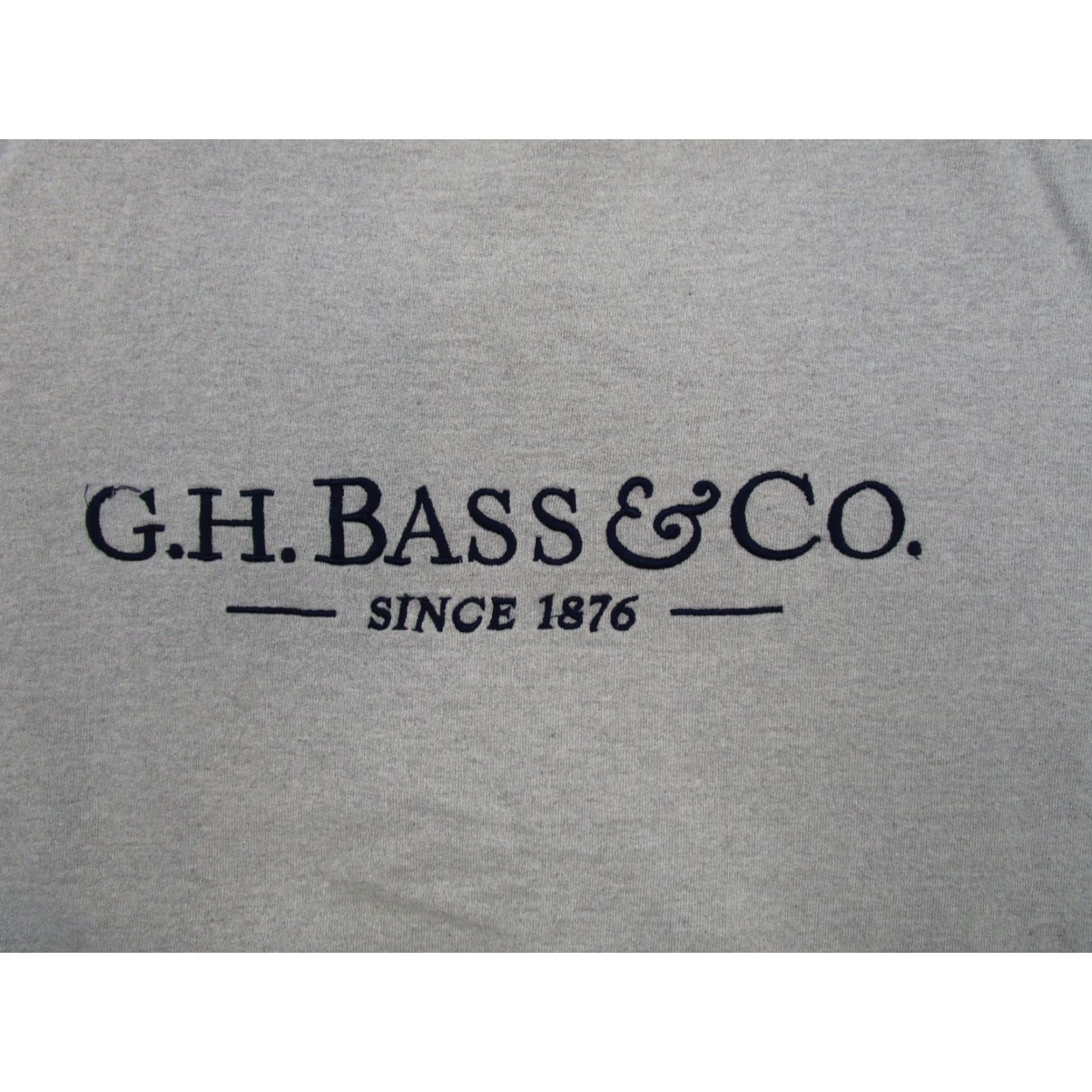 Vintage VINTAGE GH Bass Embroidered Gray Pullover Sweatshirt Mens XL 90s Grunge Hooded Embroidered Sweatshirt Mens XL Gray 90s Size US XL / EU 56 / 4 - 2 Thumbnail