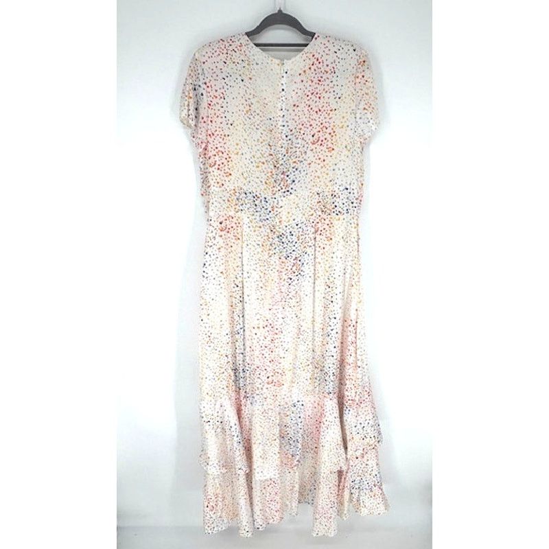 Hutch Hutch Multi Heart V-Neck High-Low Dress in White – Size 18W Size XXL / US 16-18 / IT 52-54 - 5 Thumbnail