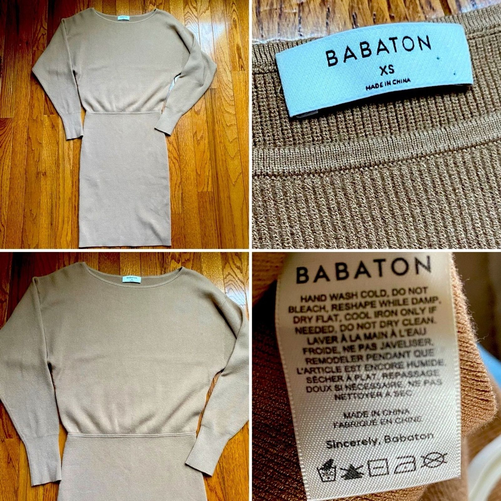 Aritzia Aritzia BABATON Camel Sweater Dress XS EUC Size XS / US 0-2 / IT 36-38 - 1 Thumbnail