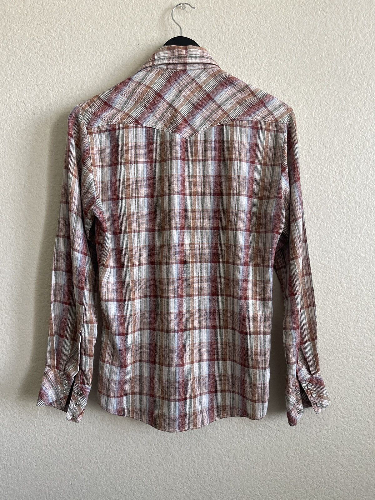 Flannel × Kennington Ltd. × Vintage 1970s Kennington Western Plaid Button Up Shirt Size US S / EU 44-46 / 1 - 2 Thumbnail